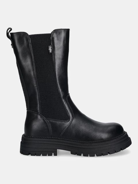 Buffalo sztyblety Lennox Chelsea Hi kolor czarny na platformie 1270136-BLK - zdjęcie produktu nr 2