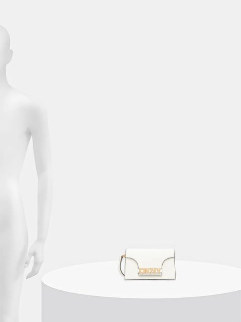 Dkny torebka skórzana kolor biały R435OG58