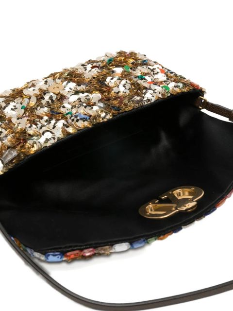 Valentino Garavani sequinned shoulder bag - Gold