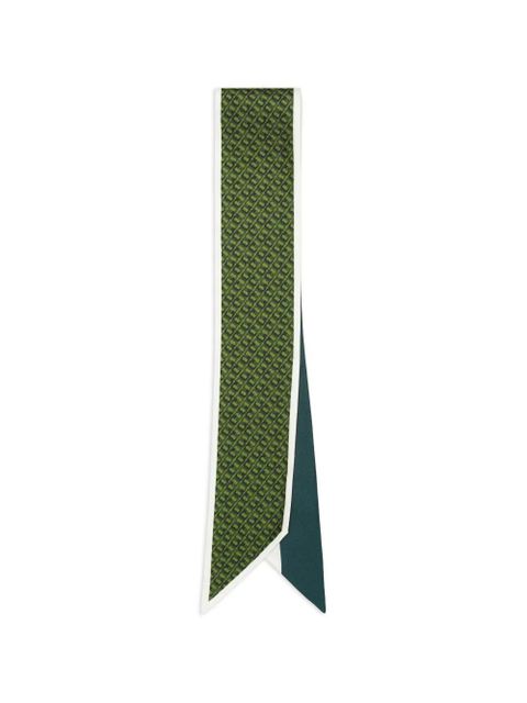 Tory Burch link print ribbon tie - Green - zdjęcie produktu nr 2