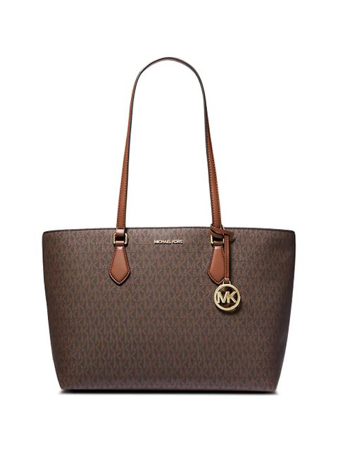 Michael Kors large Sheila monogram tote bag - Brown - zdjęcie produktu nr 1