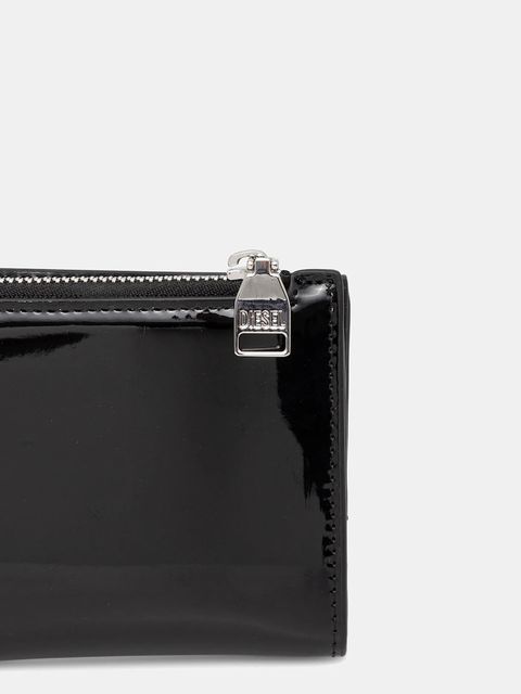 Diesel portfel PLAY PLAY BI FOLD ZIP L damski kolor czarny X10433.P6255 - zdjęcie produktu nr 2