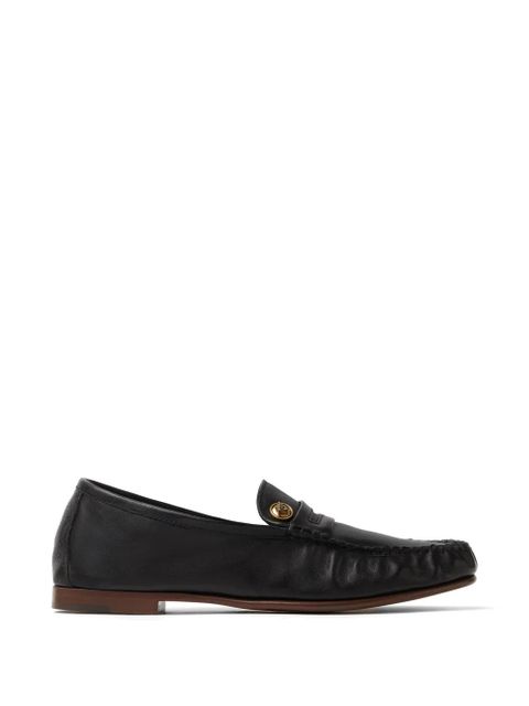 Versace Guanto leather moccassins - Black - zdjęcie produktu nr 1
