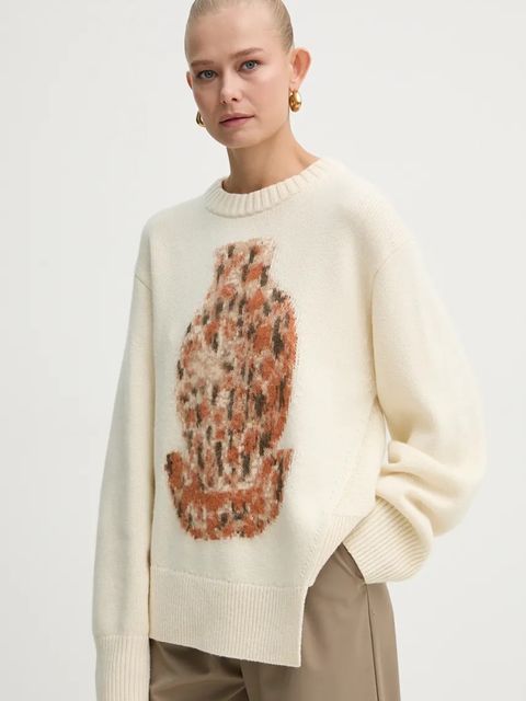 AERON sweter wełniany damski kolor beżowy PU278545 - zdjęcie produktu nr 1