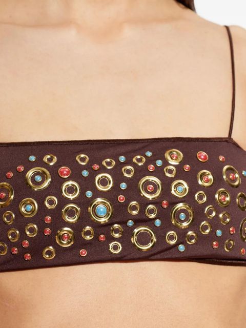 Oséree embellished bikini - Brown