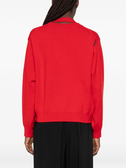 Róhe crew-neck sweater - Red