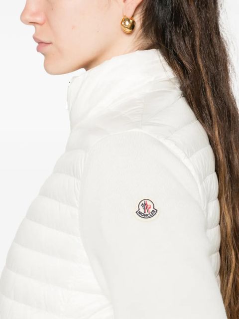 Moncler quilted jacket - White