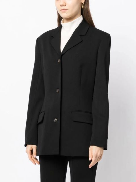 LouLou de Saison single-breasted virgin-wool blazer - Black