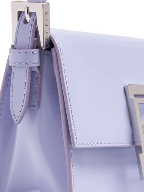 BY FAR logo-plaque leather shoulder bag - Blue