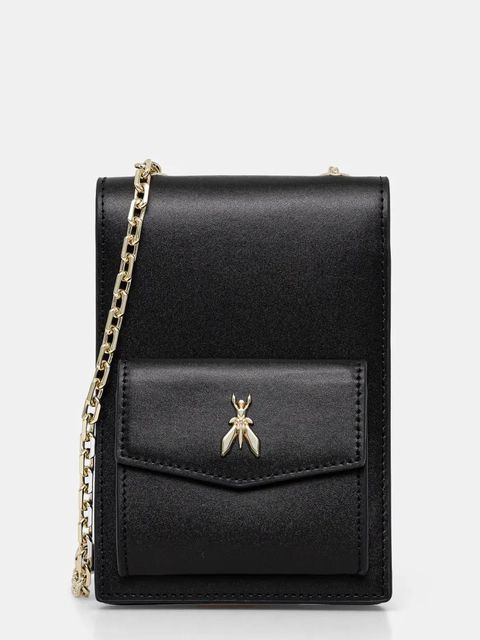 Patrizia Pepe torebka skórzana kolor czarny 2Q0007 L061