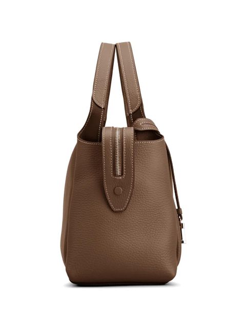 Tod's logo zip tote bag - Brown