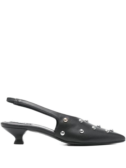 ALOHAS 40mm Eros studded slingback pumps - Black - zdjęcie produktu nr 1
