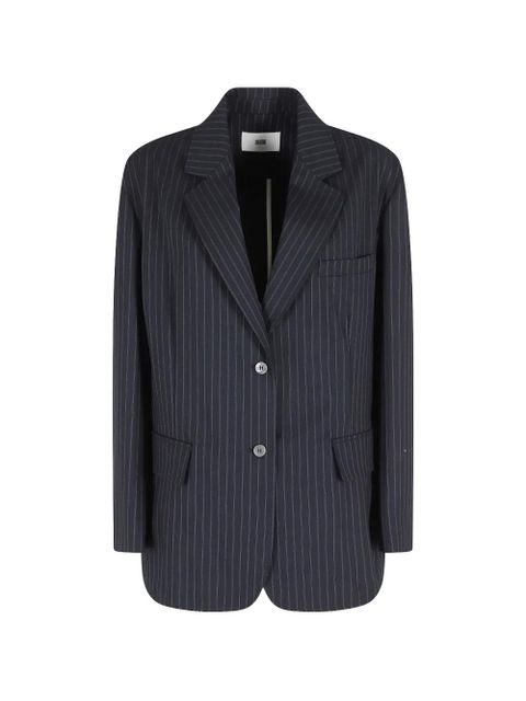 SOLOTRE pinstripe-patterned blazer - Blue - zdjęcie produktu nr 1