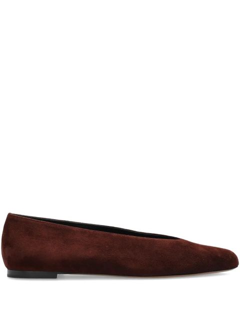 NEOUS suede pointed-toe flats - Brown - zdjęcie produktu nr 1