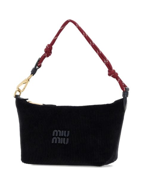 Miu Miu corduroy-effect shoulder bag - Blue