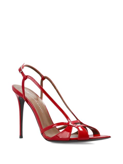 Giuseppe Zanotti Intrigo strappy stiletto-heel sandals - Red - zdjęcie produktu nr 2