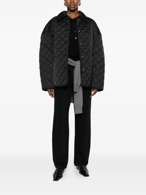 TOTEME collared quilted jacket - Black