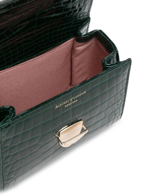 Aspinal Of London mini Mayfair top-handle bag - Green