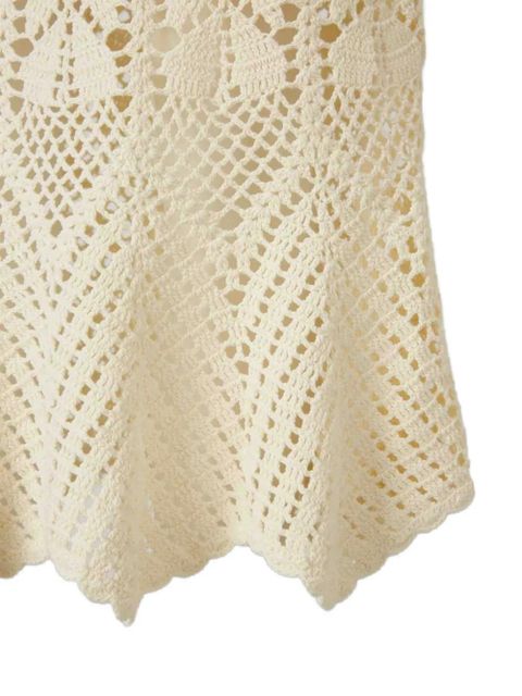 ZIMMERMANN crochet skirt - Neutrals