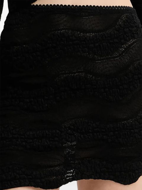 Charo Ruiz Ibiza asymmetrical mini skirt - Black