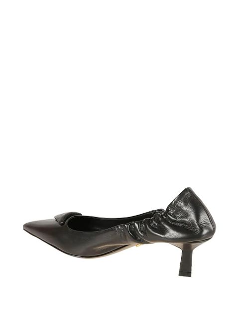 Prada elastic-hem heel pumps - Black