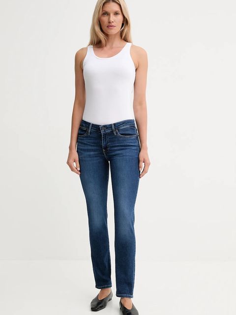 Levi's jeansy 712 SLIM WELT POCKET kolor niebieski - zdjęcie produktu nr 2