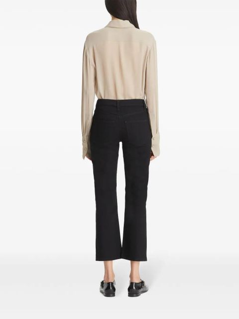 Tory Burch cropped flared jeans - Black