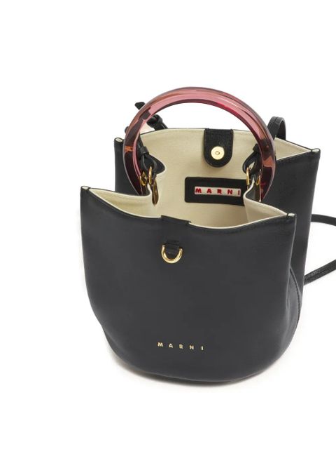 Marni ring-handle tote bag - Black