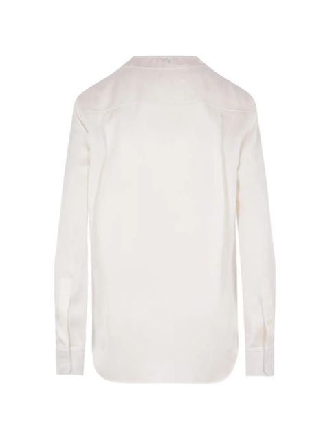 LOEWE tie-neck shirt - White