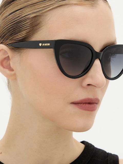 Love Moschino okulary przeciwsłoneczne damskie kolor czarny MOL095/S