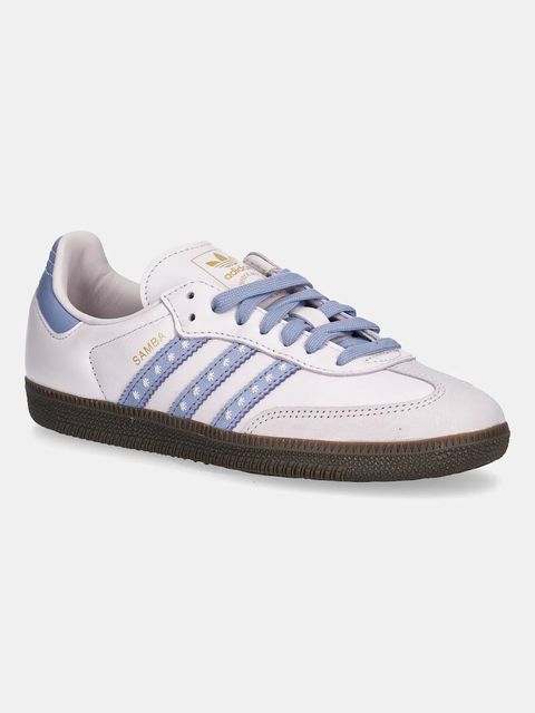 adidas Originals sneakersy skórzane Samba OG damskie kolor fioletowy JR8822 - zdjęcie produktu nr 1