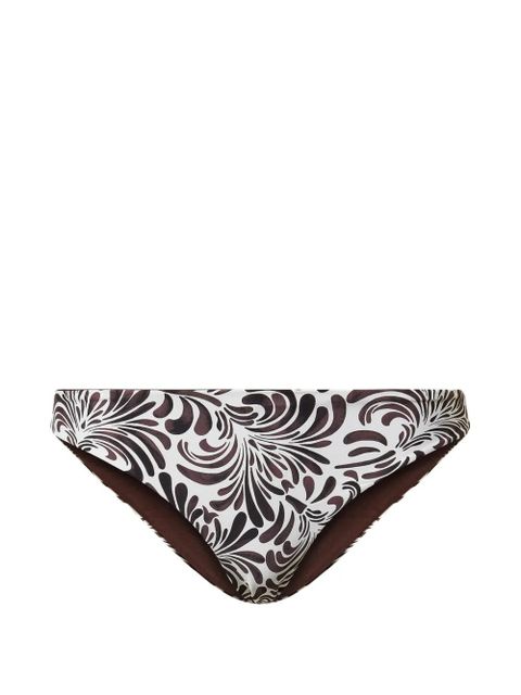 TWINSET botanical-print bikini bottoms - White - zdjęcie produktu nr 1