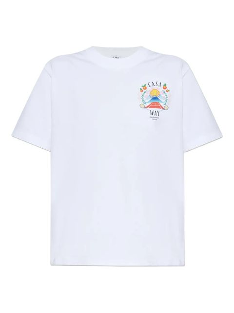 Casablanca Casa Way graphic-print T-shirt - White - zdjęcie produktu nr 1