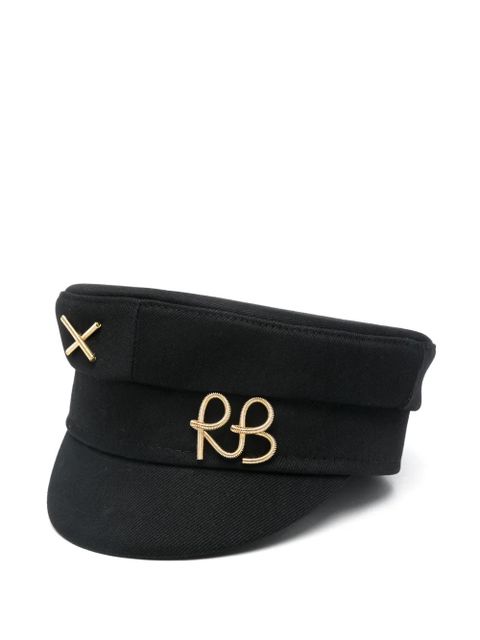 Ruslan Baginskiy piercing-inspired baker boy cap - Black - zdjęcie produktu nr 1