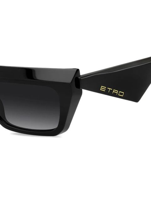 ETRO geometric-frame sunglasses - Black