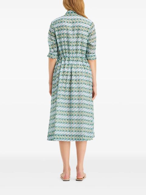 Tory Burch printed midi dress - Green - zdjęcie produktu nr 2