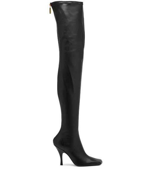 KHAITE 100mm Eva zip-detail over-the-knee boots - Black - zdjęcie produktu nr 1