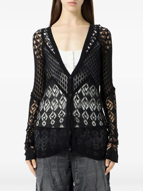 Blumarine V-neck cardigan - Black - zdjęcie produktu nr 2