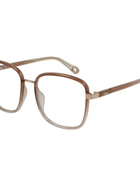 Chloé Eyewear CH0034O square-frame glasses - Brown - zdjęcie produktu nr 2