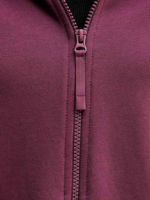 United Colors of Benetton bluza bawełniana damska kolor fioletowy z kapturem gładka 3UNID500R