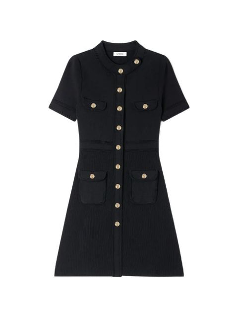 SANDRO mini button-detail dress - Black - zdjęcie produktu nr 1