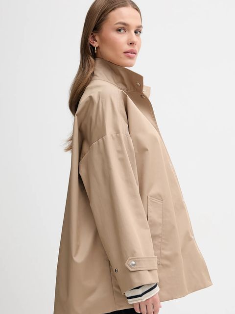 Tommy Hilfiger kurtka kolor zielony przejściowa oversize WW0WW45715