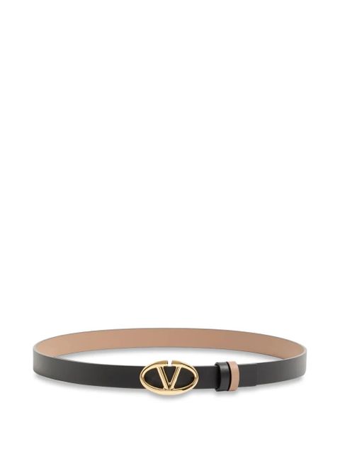 Valentino Garavani VLogo The Bold Edition reversible calfskin belt 20 mm - Black - zdjęcie produktu nr 1
