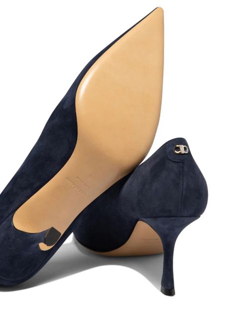 Ferragamo Elydea 70mm suede pumps - Blue