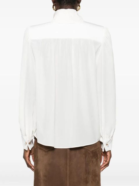 Chloé lace-collar shirt - Neutrals