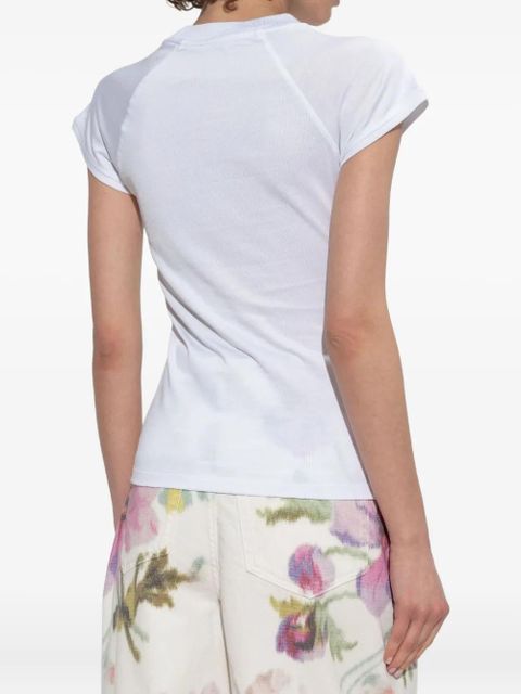 LOEWE logo-embroidered raglan-sleeved T-shirt - White