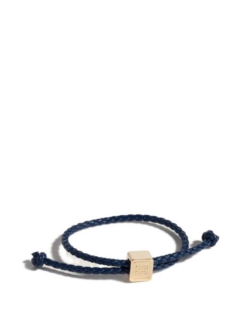 Miu Miu leather bracelet - Gold - zdjęcie produktu nr 1