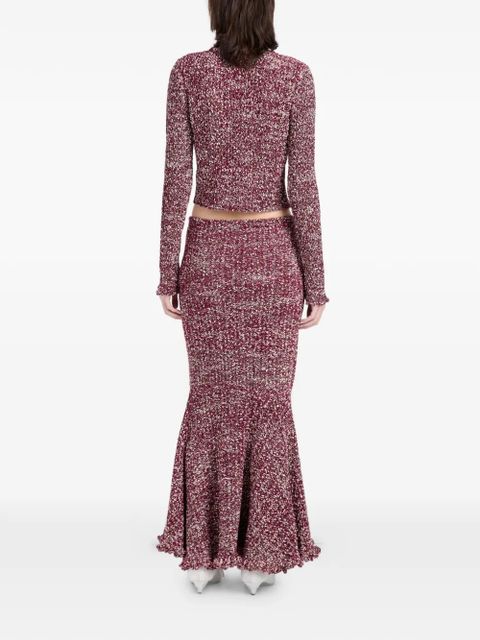 Proenza Schouler Colette ruffled tie cardigan - Red