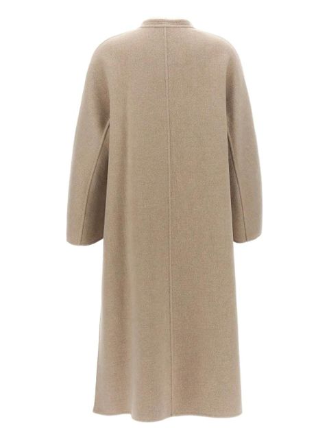 Max Mara patch-pocket cashmere coat - Neutrals