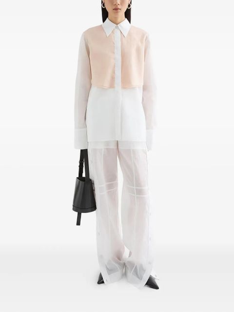 Jil Sander cotton trousers - White - zdjęcie produktu nr 2